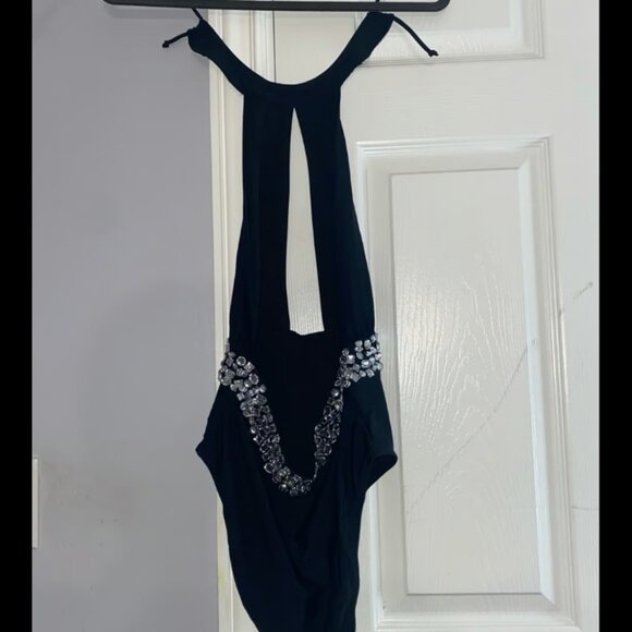 Size USA women's 4 Miami Boutique Diamante Cut Out swimsuit/bathing suit, - Picture 5 of 7